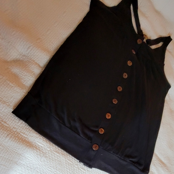 Janette Plus U.S.A Women's Tank Top Trappy Back Color Black Size 3XL NWOT - Picture 3 of 12